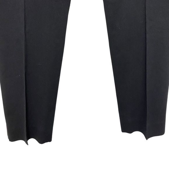 ANTHROPOLOGIE LEIFSDOTTIR Black Cotton Blend Straight Leg Pants 8 - Picture 7 of 10